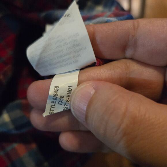 J.Crew Mercantile Plaid Ruffle Blouse Women’s M Red Blue Long Sleeve - Picture 7 of 12